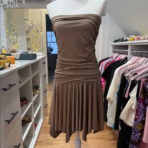 MANGO STRAPLESS  Dress